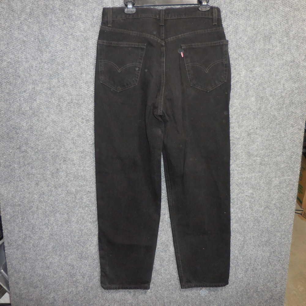 Vintage Levis 550 Relaxed Fit Black Jeans 36x32 Fits 35x31 Mexico Y2K 2000s